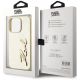 8. Karl Lagerfeld Wrinkled Metal Signature iPhone 15 Pro Max Hülle - Gold