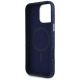 7. Guess Denim Triangle Logo MagSafe iPhone 16 Pro Max Hülle - Blau