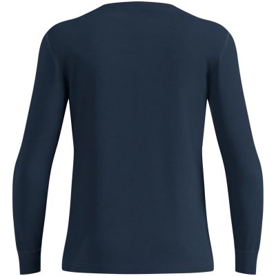 Odlo MERINO 200 BL TOP Herren-Thermoshirt mit Rundhalsausschnitt und langen Ärmeln, marineblau, Größe M