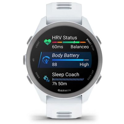 6. Garmin Forerunner 170 42,6 mm Music Whitestone Cloud Blue Sportuhr