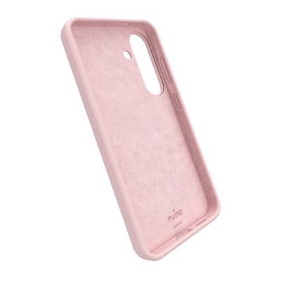 3. Puro Icon Silikonhülle für Samsung Galaxy S25 – Rosa