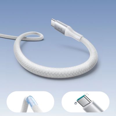 7. Joyroom S-A28 Flash Series 3A USB-A - USB-C Kabel 1m - Weiß
