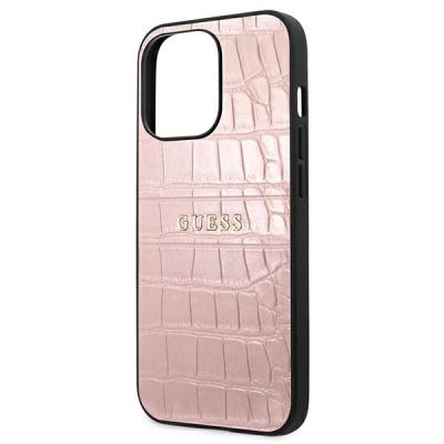 6. Guess Croco Strap Collection iPhone 13 Pro / 13 6.1" Hülle - Rosa