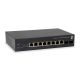LevelOne GEP-1051 Switch - Intelligent - 8 x 10/100/1000 (PoE+) + 2 x Gigabit SFP - Desktop, Rackmontage - PoE+ (70W)