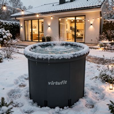 48. VIRTUFIT EISBAD XXL - 375 LITER - ANTHRAZIT - MIT ZUBEHÖR