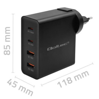 5. Qoltec GaN POWER PRO Wandladegerät
