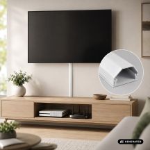 MACLEAN ALUMINIUM-KABELKANAL, 33 x 18 x 750 mm, WEISS MCTV-897 W