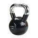 9. Kettlebell Gusseisengriff Chrom gerändelt HMS KTC20 SCHWARZ 