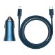 12. Baseus Golden Contactor Pro Quick Charger Auto Ladegerät USB Typ C / USB 40 W Power Delivery 3.0 Quick Charge 4+ SCP FCP AFC + USB Typ C - Lightning Kabel blau (TZCCJD-03)