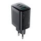 Acefast A108 GaN PD 67W 2xUSB-C 1xUSB-A Wandladegerät - Schwarz