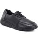 5. Jezzi JH01-1 bequeme schwarze Damen-Lederschuhe