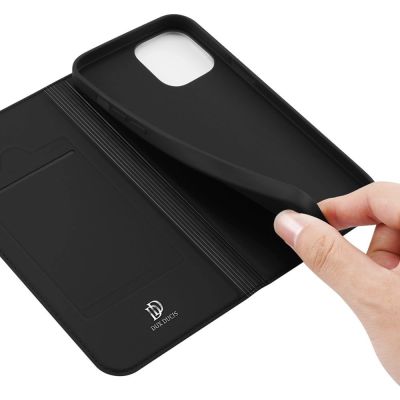 8. Dux Ducis Skin Pro Holster Flip Cover für iPhone 13 Pro schwarz