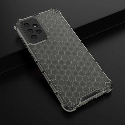 14. Honeycomb Handyhülle Schutzhülle mit TPU Rahmen für Samsung Galaxy A72 4G schwarz