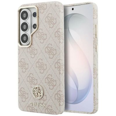 Guess 4G Strass-Rundlogo MagSafe Hülle für Samsung Galaxy S26 Ultra - Pink