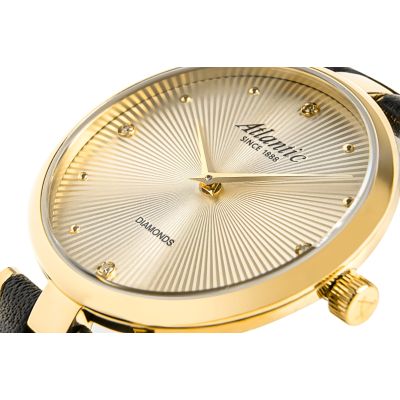 4. Atlantic Royal Diamonds Damenuhr 29044.45.37 + Box