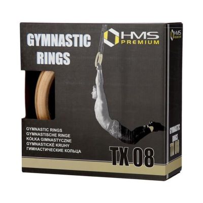 7. Turnringe aus Holz mit Maßband HMS TX08