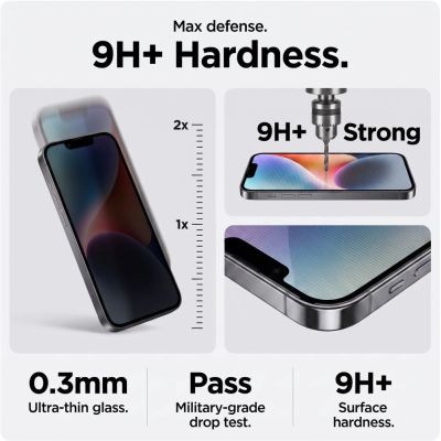 9. Tech-Protect OneTouch Set Spy+ 2er-Pack Sichtschutzglas für iPhone 18 Pro Max