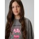 3. Mädchen-T-Shirt mit kastenförmigem Schnitt und Aufdruck 4F 4FJRAW26TTSHF4239-22S