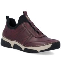 Komfortable Damen-Slipper in Bordeauxrot Rieker 45975-35