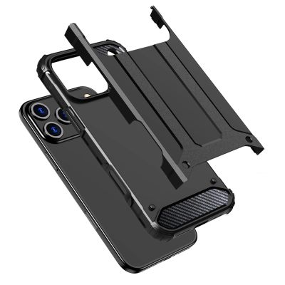 7. Hybrid Armor Case für iPhone 17 Pro Max - Schwarz