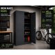 6. Iron Mate MARS Metall-Garagenschrank 185 x 90 x 45 Anthrazit RAL7016