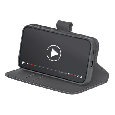 3. Puro Booklet Case mit Klappe und Geldbörse für Samsung Galaxy S25 – Schwarz