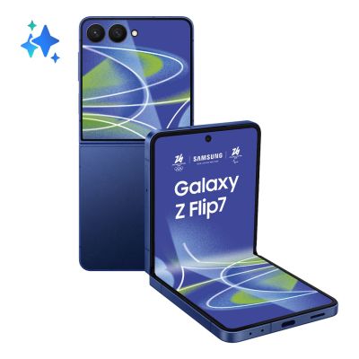 4. Samsung Galaxy Z Flip 7, 17,3 cm (6,8 Zoll), 5G, 12 GB RAM, 512 GB Speicher, 4300 mAh Akku, Blau