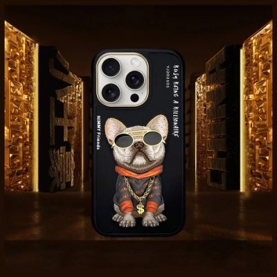8. Nimmy Glasses Cool Dog Case für iPhone 16 Pro - Schwarz