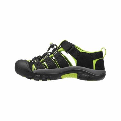 3. Keen Newport H2 Schwarz/Lime Green Kinder Sommer Wandersandalen (1009942)