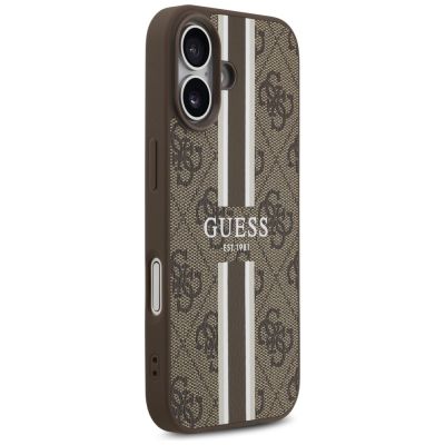 4. Guess 4G MagSafe-Hülle mit Printstreifen für iPhone 17 – braun