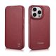 27. iCarer CE Premium Leather Folio Case iPhone 14 Pro Max Magnetic Flip Cover MagSafe Rot (WMI14220716-RD)