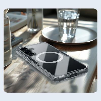 15. Nillkin Nature TPU Pro Magnetische Hülle mit MagSafe für Samsung S25 – weiß