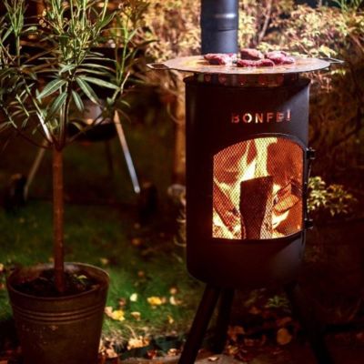 14. Bonfeu Bongiano Sp 3001 Gartenkamin schwarz