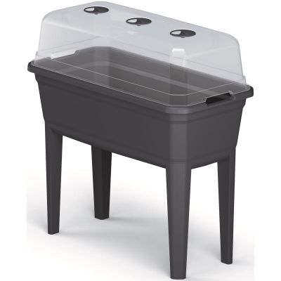 12. Stehendes Gewächshaus-Anzuchtbeet Respana Set Ecoline 74,6 x 77,7 x 36,8 cm Anthrazit