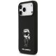 2. Karl Lagerfeld Silikonhülle mit Karl-Skizze und Logo (MagSafe) für iPhone 17 Pro Max – Schwarz