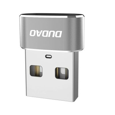 4. Dudao Adapter von USB Typ-C auf USB schwarz (L16AC schwarz)