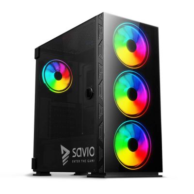 7. SAVIO PC-Gehäuse PRIME X1 ARGB-Glas SAVGC-PRIMEX1