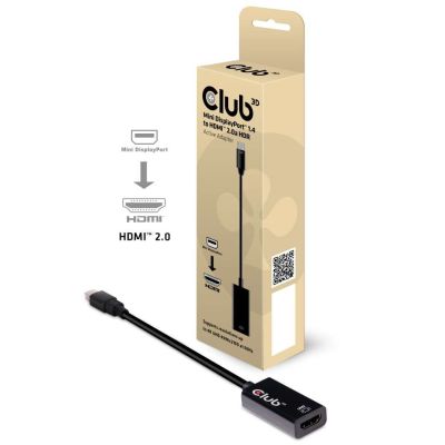 2. CLUB 3D CAC-1180 Mini DisplayPort 1.4 zu HDMI 2.0b HDR Aktivadapter