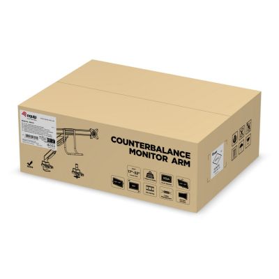 11. Zubehör: Tischhalterung 17"-32"/2TFT 360° Gasfeder 9 kg silber