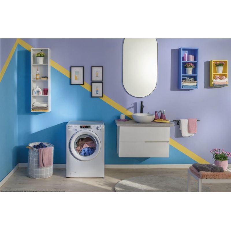 8. Candy Smart Pro Inverter CO 474TWM6/1-S Waschmaschine, Frontlader, 7 kg, 1400 U/min, Weiß