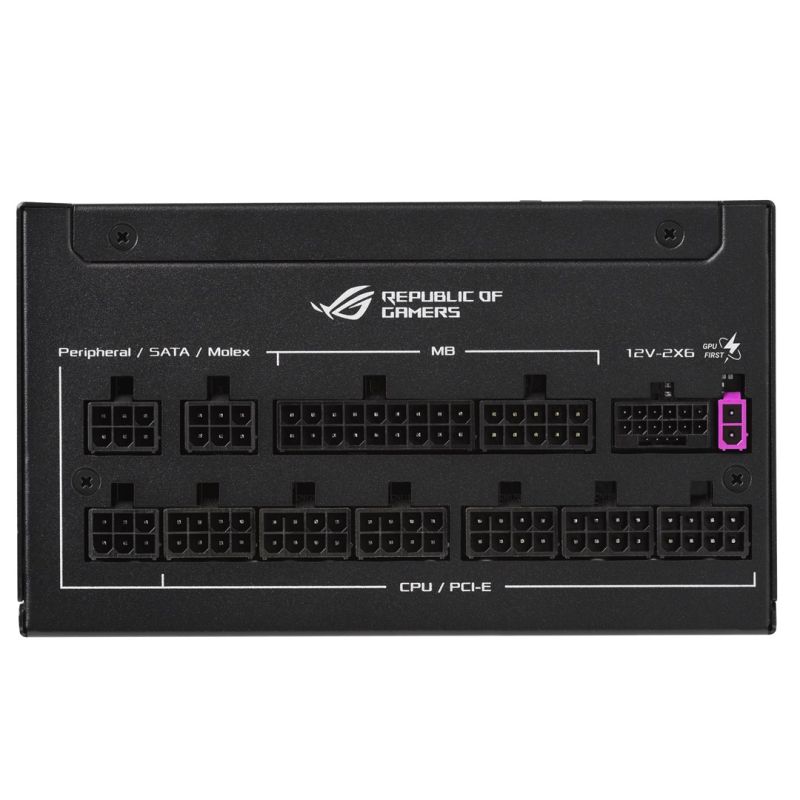 27. ASUS ROG STRIX-1200P-GAMING-E Netzteil 1200W 20+4 Pin ATX Schwarz, Mehrfarbig