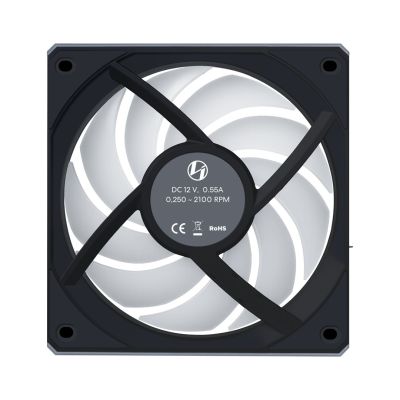 2. Lian Li 12RCL1W3B Computer-Kühlsystem Gehäuselüfter 12cm Schwarz