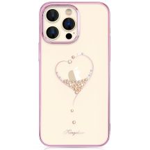 Silikonhülle mit Swarovski-Kristallen Kingxbar Wish Series für iPhone 14 Plus – rosa