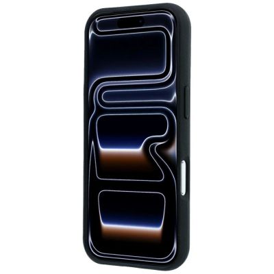 5. BMW M Blue Perfo Metal Logo MagSafe Hülle für iPhone 18 Pro / 17 Pro - Schwarz