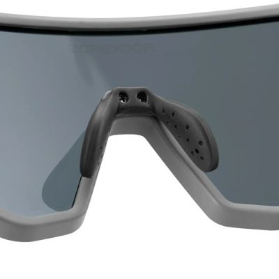 3. Rockbros SP383 Night Hunter Fahrradbrille – Schwarzer sandgestrahlter Rahmen, polarisierte weiße Spiegelgläser