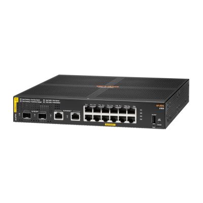 6. HPE Aruba 6100 Managed 12G 2SFP+ PoE+ 139W Switch