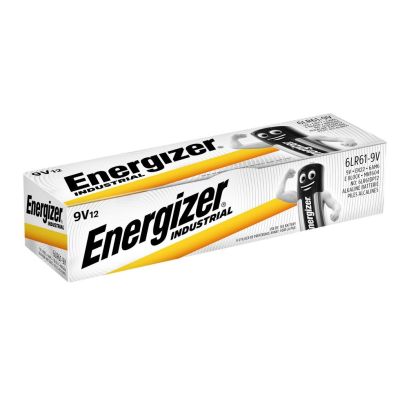 ENERGIZER ALKALINE INDUSTRIAL PRO BATTERIEN 6LR61 9V 12 Stück.
