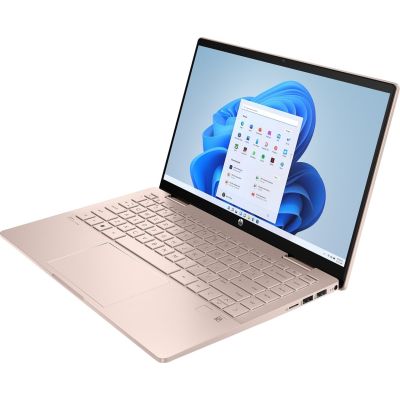 3. HP Pavilion x360 14-ek2000ny, Intel Core 5 120U, 14" FHD Touch IPS-Display, 60 Hz, 300 Nits, 16 GB DDR4-RAM, SSD, 5-MP-Kamera, 43 Wh-Speicher, Windows 11, Farbe: Pale Golden Rose, 2 Jahre Garantie