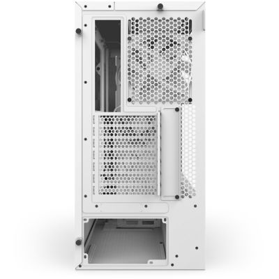 10. NZXT H5 Flow MIDI-Towergehäuse mit Fenster, weiß