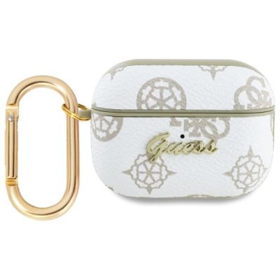 Guess GUAP2PG4GPH AirPods Pro 2 (2022/2023) Abdeckung weiß/weiß 4G-Haken